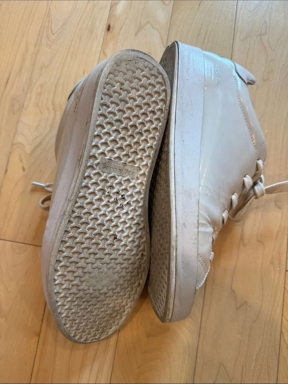 Rag & Bone RB1 Low Sneakers - Glossy White